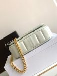 Celine Mini Shoulder Chain Matelasse Monochrome Black/White For Women 18cm / 7in 10L333EWJ.38NO