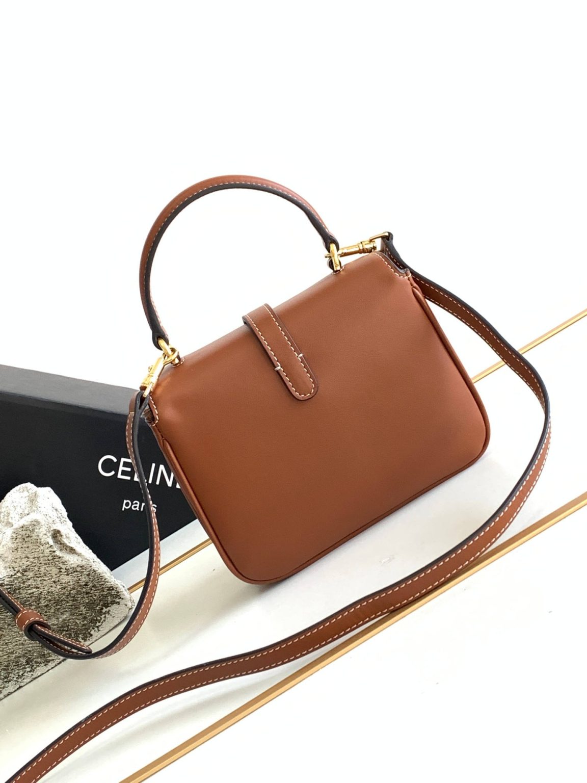 Celine Mini Tabou Brown For Women 16.5cm / 6in 10L343FB6.04LU