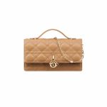 Christian Dior Miss Dior Mini Medium Tan Bag For Women S0980ONMJ_M53U- 8.5 Inches/ 21 Cm