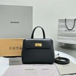 Balenciaga Money Small Tote Bag Black For Women 9.2in/23.5cm