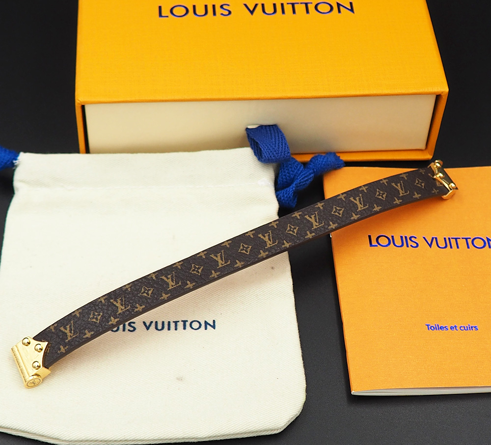 Louis Vuitton Nano Monogram Bracelet Brown For Women M8112E