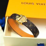 Louis Vuitton Nano Monogram Bracelet Brown For Women M8112E