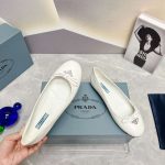 Prada Nappa Ballerinas White For Women