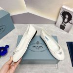 Prada Nappa Ballerinas White For Women