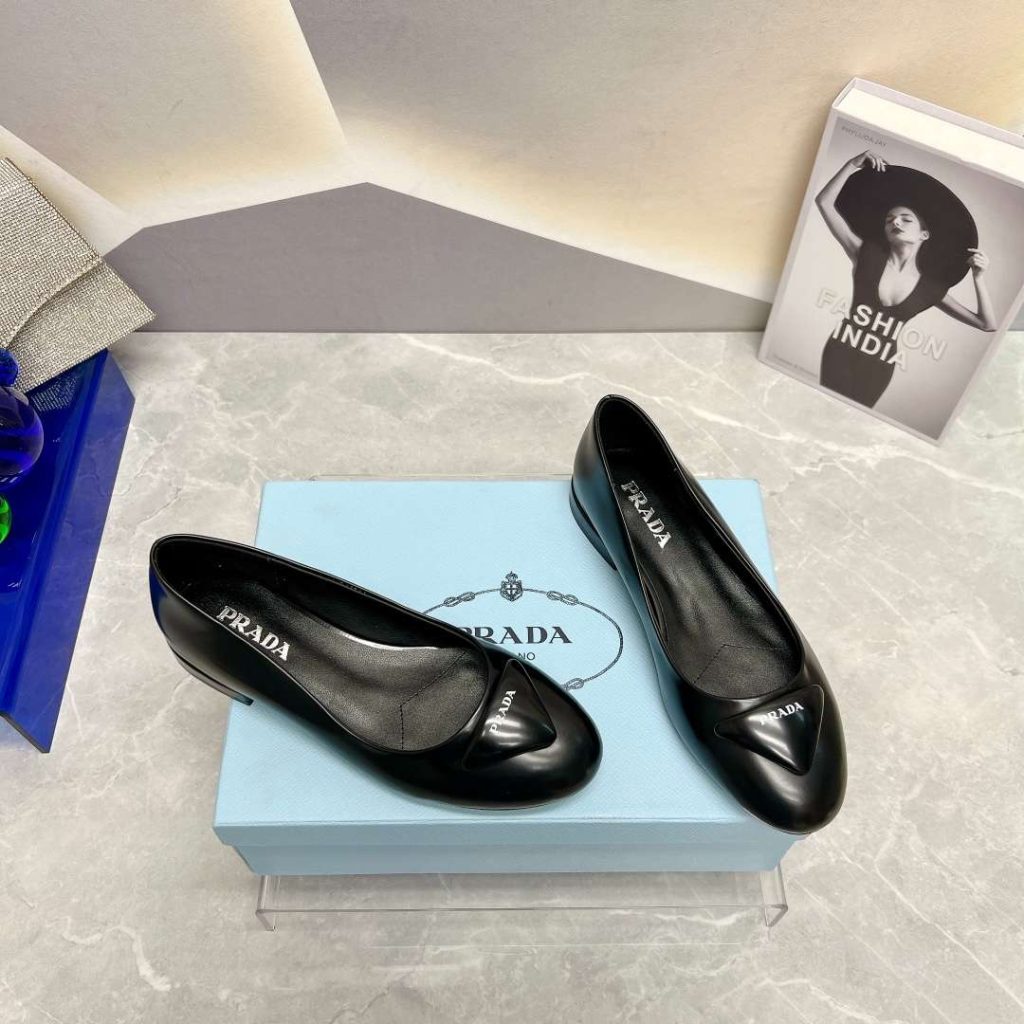 Prada Nappa Ballerinas Black For Women