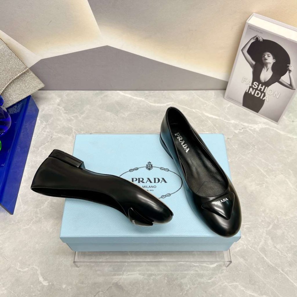 Prada Nappa Ballerinas Black For Women