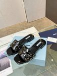 Prada Nappa Slides Black For Women