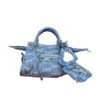 Neo Cagole XS Handbag Blue/Caramel For Women‎ 10.2in/25.9cm