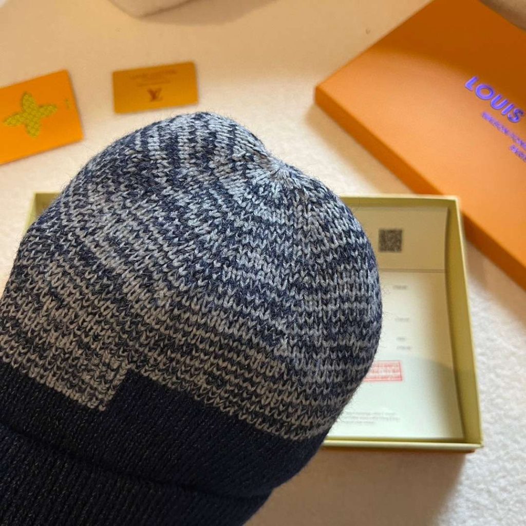 Louis Vuitton Neo Petit Damier Beanie Dark Blue For Women