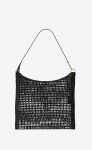 [True-to-ORIGINAL] Saint Laurent Oxalis Bag In Raffia Macramé Black For Women 15.7 Inches/ 40 Cm 781289GAAEA1000