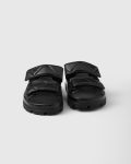 Prada Padded Nappa Sandals Black For Women 1XX701_038_F0002_F_020