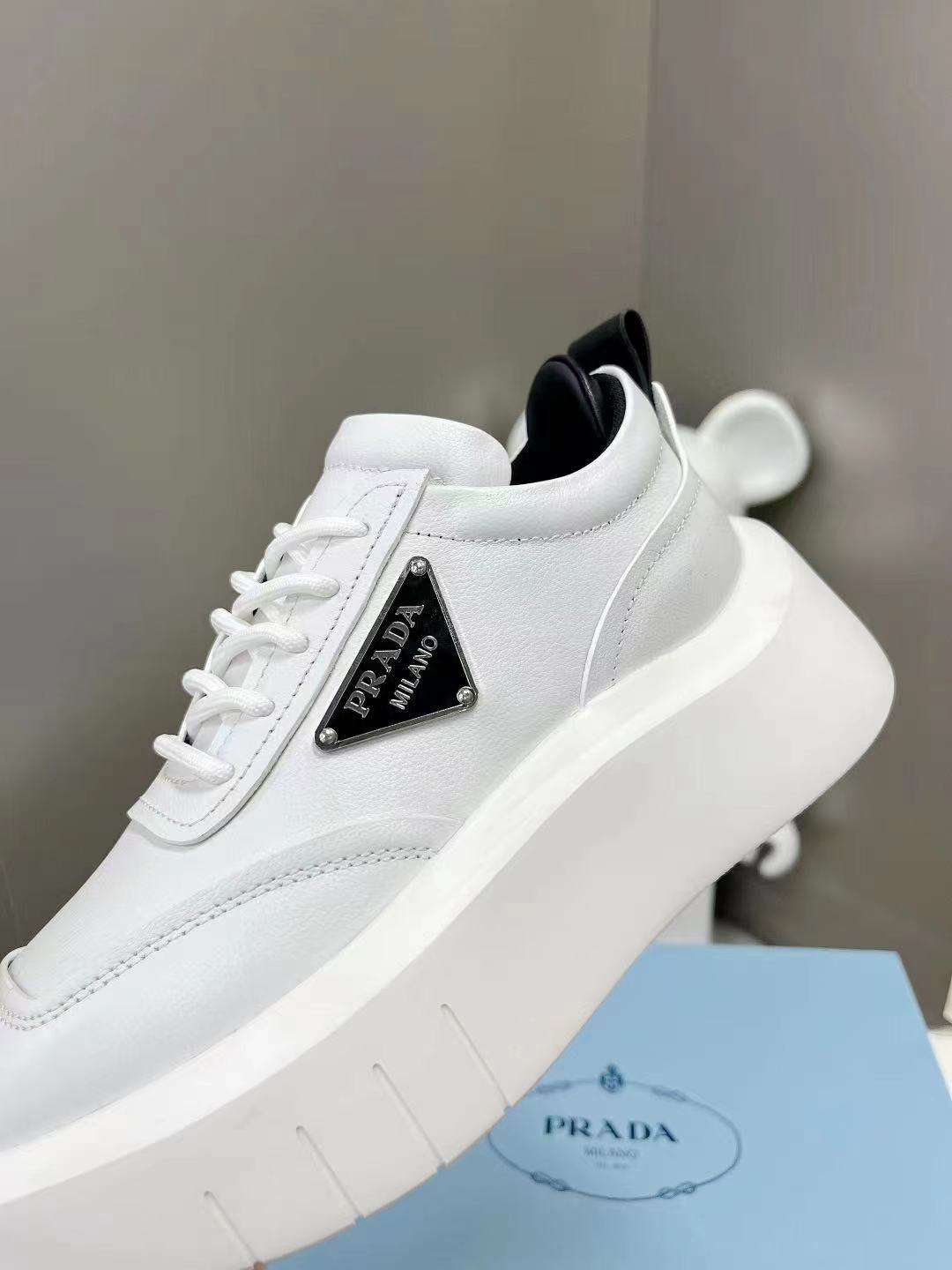 Prada Padded Sneakers White For Women