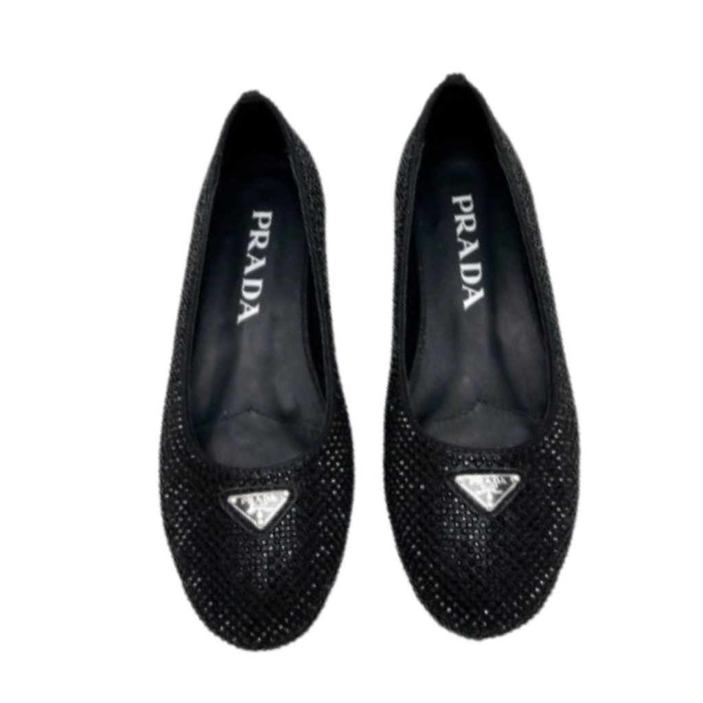 Prada Patent Ballerinas Black For Women