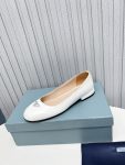 Prada Patent Ballerinas White For Women 1F200N_069_F0304_F_015