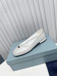 Prada Patent Ballerinas Silver For Women