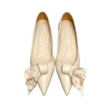 Prada Patent Pumps Cream For Women