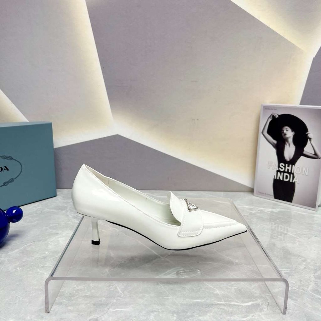 Prada Patent Pumps White For Women