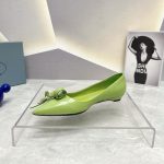 Prada Patent Pumps Green For Women