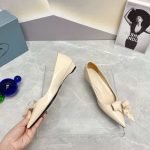 Prada Patent Pumps Cream For Women