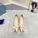 Prada Patent Pumps Cream For Women