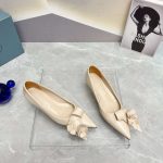 Prada Patent Pumps Cream For Women