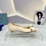 Prada Patent Pumps Cream For Women