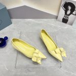 Prada Patent Pumps Yellow For Women