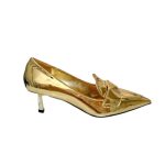 Prada Patent Pumps Gold For Women