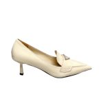 Prada Patent Pumps Cream For Women