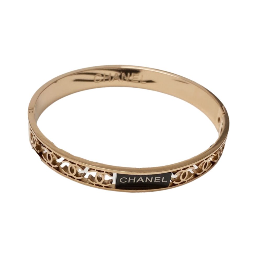 Chanel Hollow Bracelet Gold For Women