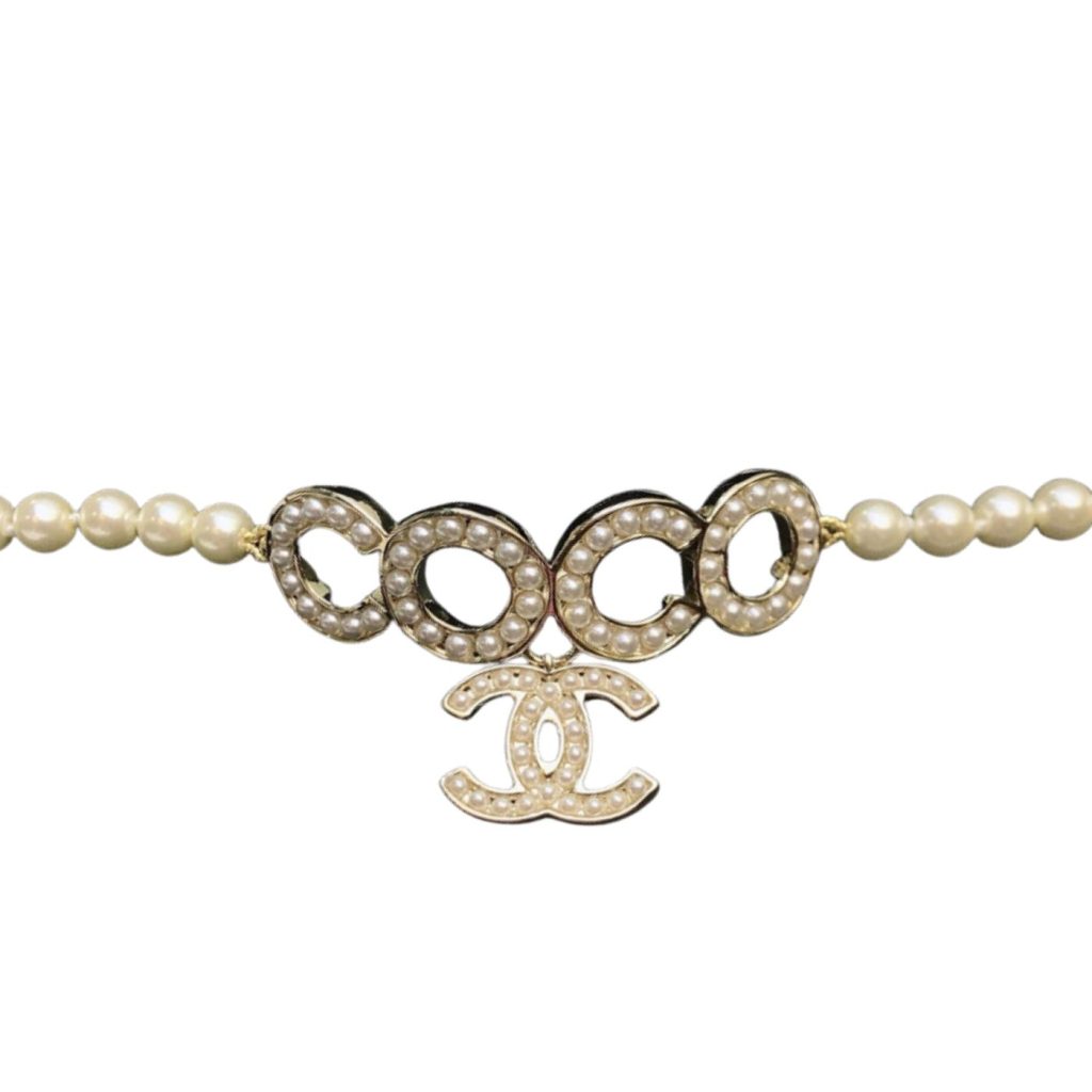 Chanel Pearl Bracelet Gold For Women