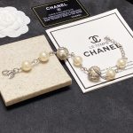 Chanel Pearl Bracelet Beige For Women