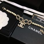 Chanel Pearl Bracelet Gold For Women