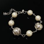 Chanel Pearl Bracelet Beige For Women