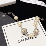 Chanel Pearl Bracelet Beige For Women