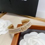 Chanel Pearls Bracelet Gold For Women