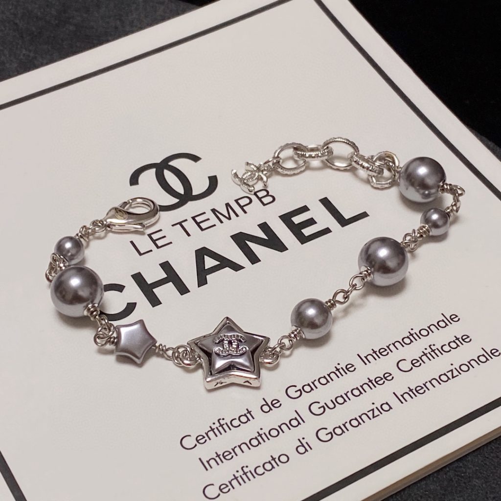 Chanel Pentagram Bracelet Silver For Women