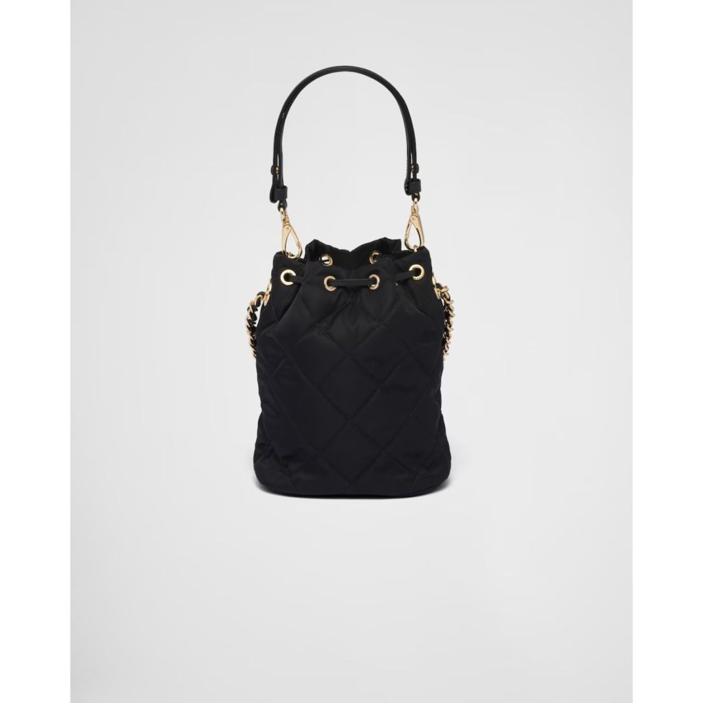 Prada Re-Edition 1995 Chaîne Re-Nylon Shoulder Black Bag For Women 1BH038_2AOS_F0002_V_TOO- 22.5 Cm/ 8.8 Inches