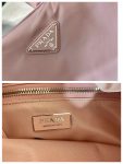 Prada Soft Padded Re-Nylon Bag White/Pink For Women 15in/38cm