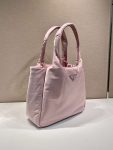 Prada Soft Padded Re-Nylon Bag White/Pink For Women 15in/38cm