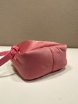 Prada Soft Padded Re-Nylon Mini-Bag White/Pink/Beige For Women 7.1in/18cm 1BA359_RCCJ_F0009_V_OVM