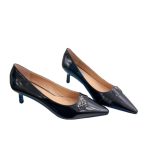 Prada Soft Pointed Heel Pumps Black For Women