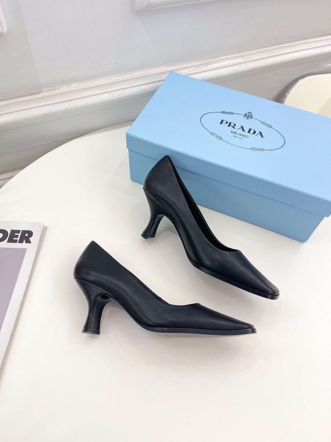 Prada Spike Pumps Black For Women