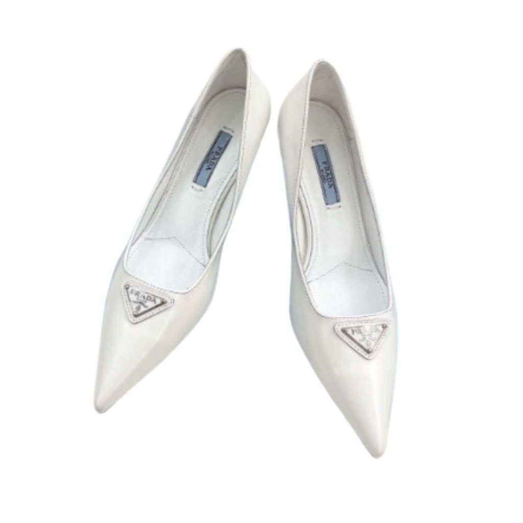 Prada Spike Pumps White For Women