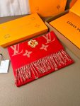 Louis Vuitton Precious Dragon LV Essential Scarf Red For Women