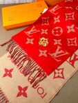 Louis Vuitton Precious Dragon LV Essential Scarf Red For Women