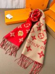 Louis Vuitton Precious Dragon LV Essential Scarf Red For Women