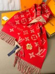 Louis Vuitton Precious Dragon LV Essential Scarf Red For Women