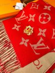 Louis Vuitton Precious Dragon LV Essential Scarf Red For Women