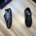 Prada Quilted Low Top Sneaker Black For Women